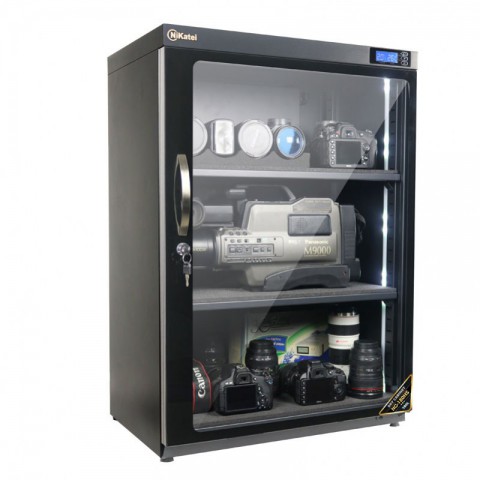 Tủ chống ẩm chuyên dụng Nikatei NC-180HS, viền nhôm mạ bạc (180 lít)